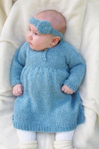 Knitting Pure and Simple Baby & Children Patterns - 1403 - Baby Dress Pattern