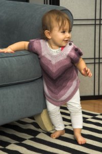 Plymouth Yarn Baby & Children Patterns - 2690 Baby/Toddler Pointed Hem Pullover Pattern