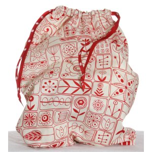 Jimmy Beans Wool Handmade Project Bag - '14 February - Scandi Red (Medium)