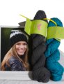 Be Sweet Apix Hat - Teal Hearts/Charcoal Kits photo