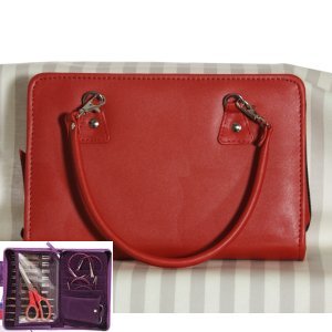 Knitter's Pride Thames Handmade Faux Leather Bag - Red