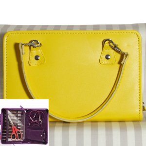 Knitter's Pride Thames Handmade Faux Leather Bag - Yellow