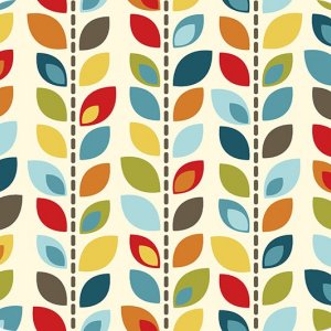 AdornIt Wildflower Fabric - Leaf Garland - Espresso