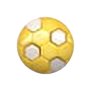 Muench Plastic Buttons - Soccer Ball - Yellow