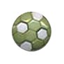 Muench Plastic Buttons - Soccer Ball - Green