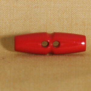 Muench Plastic Buttons - Toggle - Red