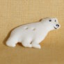Muench Plastic Buttons - Polar Bear - White Buttons photo