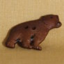 Muench Plastic Buttons - Grizzly Bear - Brown Buttons photo