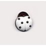 Muench Plastic Buttons - Ladybug - Black & White