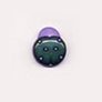Muench Plastic Buttons - Ladybug - Purple & Green