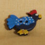Muench Plastic Buttons - Chicken - Light Blue Buttons photo