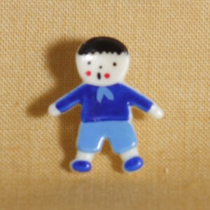 Muench Plastic Buttons - Little Boy