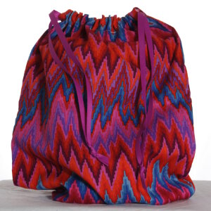 Jimmy Beans Wool Handmade Project Bag - '14 March - Technicolor Dreamcoat - Flame Stripe