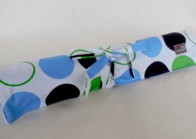 Della Q Straight Needle Roll (Style 161-1) - 099 Blue Green Polka Dot (Limited Edition)