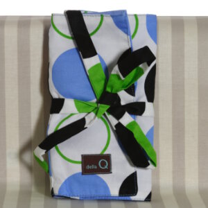 della Q Notions Case (Style 1111-1) - 099 Blue Green Polka Dot (Limited Edition)