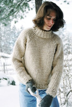 Knitting Pure and Simple Women's Sweater Patterns - 0224 - Weekend Neckdown Pullover Pattern