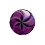 Muench Plastic Buttons - Pinwheel - Purple Buttons photo