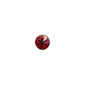 Muench Plastic Buttons - Pinwheel - Red