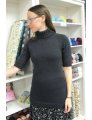 Knitting Pure and Simple Women's Sweater Patterns - 1404 - Short Sleeved Turtleneck Pullover Patterns photo