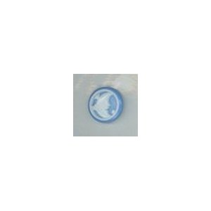 Muench Plastic Buttons - Blue Moon & Stars (15mm)