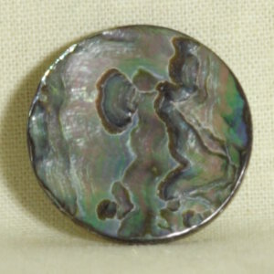 Muench Shell Buttons - South African Abalone (27mm)