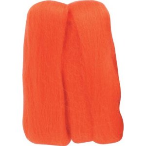 Clover Natural Wool Roving Yarn - Orange