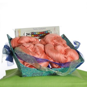 Jimmy Beans Wool Seasonal Gift Baskets - Small Spring Basket- Coral