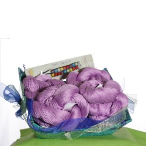 Jimmy Beans Wool Seasonal Gift Baskets - Small Spring Basket- Orchid