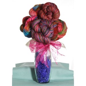 Jimmy Beans Wool Koigu Yarn Bouquets - Tailor-made Tosh Bouquet Large: 1st Exclusive Madelinetosh Color "Technicolor Dreamcoat"
