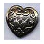 Muench Metal Buttons - Floral Heart - Small