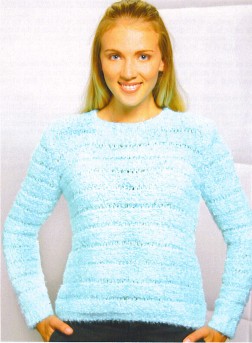 Trendsetter Yarn Patterns - 3119 - Delicious Drop Stitch Pullover Pattern