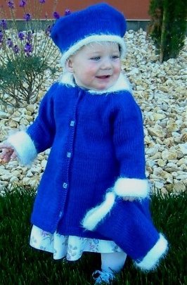 Knitting Pure and Simple Baby & Children Patterns - 254 - Little Girls Dressy Coat Set Pattern