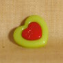 Muench Plastic Buttons - Love - Green (15mm) Buttons photo