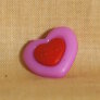 Muench Plastic Buttons - Love - Purple (15mm) Buttons photo