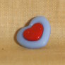 Muench Plastic Buttons - Love - Periwinkle (15mm) Buttons photo