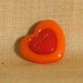 Muench Plastic Buttons - Love - Orange (15mm) Buttons photo