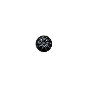 Muench Glass Buttons - Glass - Black/Silver (18mm)