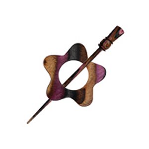 Knitter's Pride Symfonie Wood Shawl Pins - Lilac - Garnet