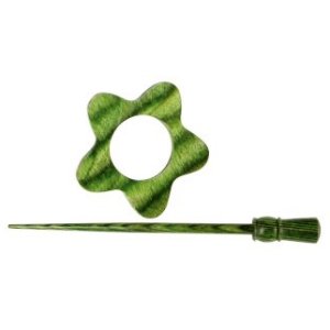 Knitter's Pride Symfonie Wood Shawl Pins - Misty Green - Garnet