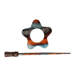 Knitter's Pride Symfonie Wood Shawl Pins - Azure Charm - Garnet