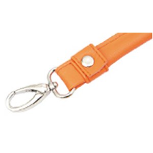 Knitter's Pride Faux Leather Bag Handles - With Hook - Orange