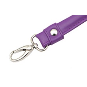 Knitter's Pride Faux Leather Bag Handles - With Hook - Purple