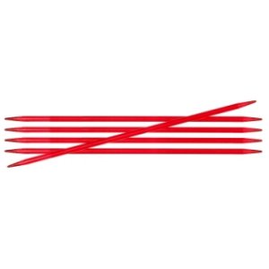 Knitter's Pride Trendz Double Pointed Needles - US 4 (3.5mm) - 6" Red Needles