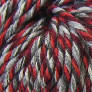 Karabella Aurora Bulky Melange Yarn - 6 - reds, black,gray,white