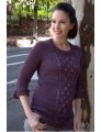 Plymouth Yarn Sweater & Pullover Patterns - 2817 Women's Lace Panel Pullover Patterns photo