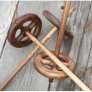 Wool Tree Mill Drop Spindle - Greek Cross - (1.9 ounce) Accessories photo
