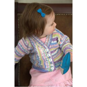 Plymouth Yarn Baby & Children Patterns - 2863 Multi Directional Baby Cardigan Pattern