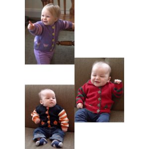 Plymouth Yarn Baby & Children Patterns - 2861 Seasonal Baby Cardigans Pattern