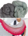 Aurelia Shawl - Yarn & Pattern - Celadon/Tern