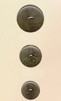Blue Moon Button Art Nut Buttons - Green Corozo 1 1/8